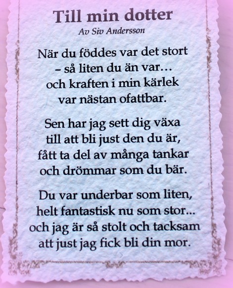 Till min dotter